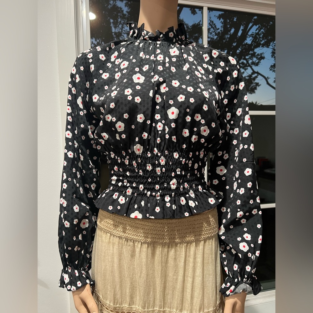 CYNTHIA ROWLEY Eve Smocked Top